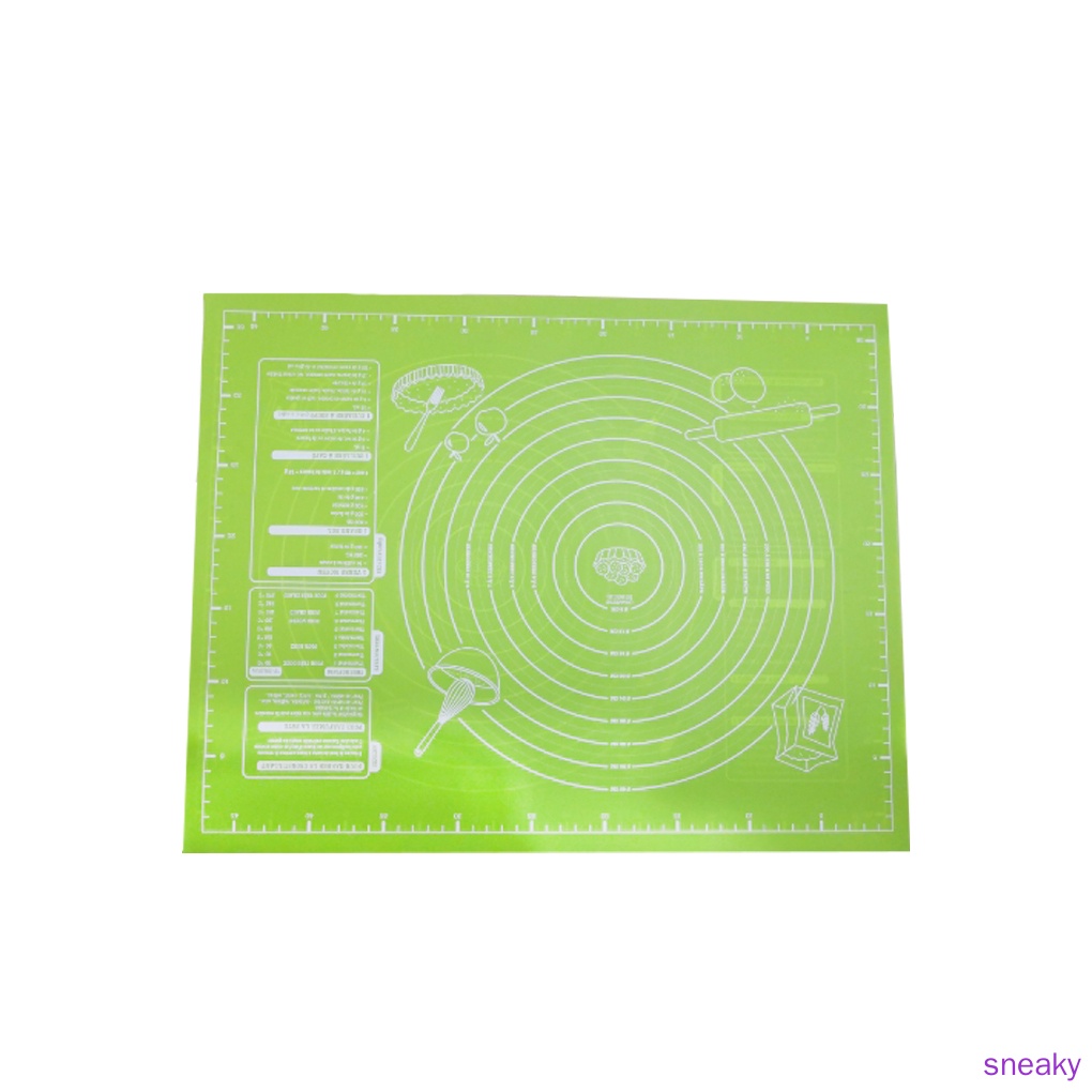 Thảm Nhào Bột Làm Bánh Bằng Silicone Chống Dính Kèm Thước Đo Tiện Dụng