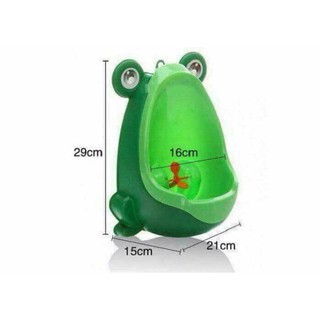 sp92 Bộ nhựa hình ếch cho bé - bô đi tiểu dán tường tiện dụng cho bé trai