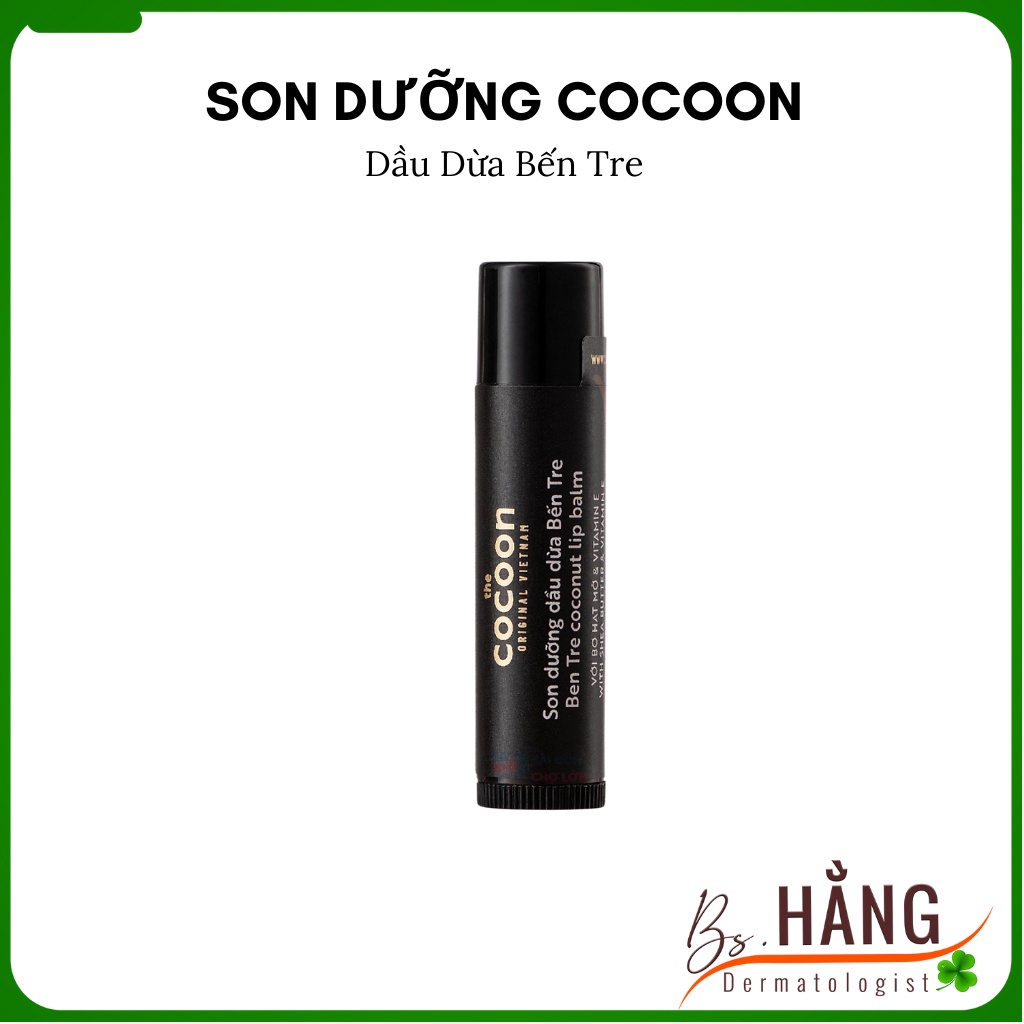 ✅[Chính Hãng] Son dưỡng Dầu Dừa Bến Tre Cocoon Dưỡng Ẩm Môi 5g
