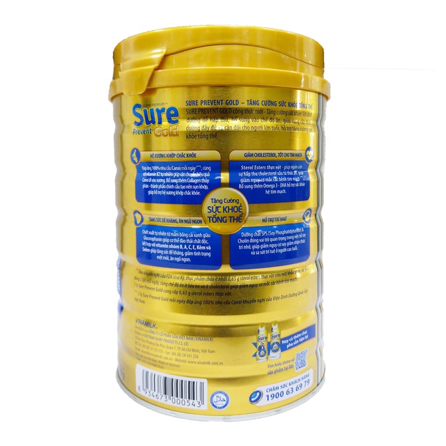 Sữa Dinh Dưỡng Vinamilk Sure Prevent Lon 400g