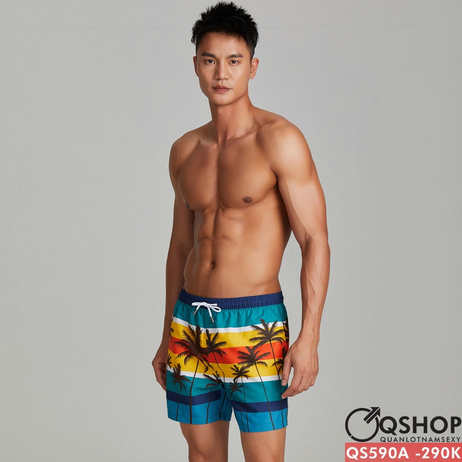 Quần short đi biển nam mẫu mới QSHOP QS590