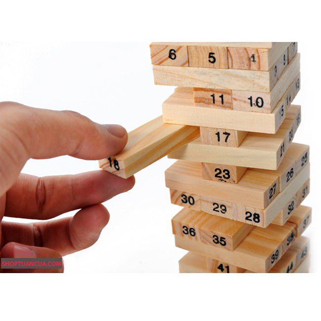ĐỒ CHƠI DOMINO RÚT GỖ CHO BÉ THÔNG MINH -