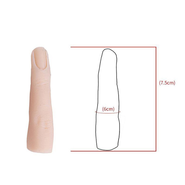 【Hàng sẵn sàng】Silicone Thực hành Nail Art Đào tạo tay mô hình ngón tay giả silicone Nguồn cung cấp cho các chuyên gia Dụng cụ làm móng~666~