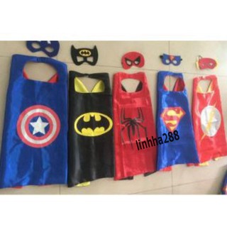 [9 LOẠI-AVENGERS] - Bộ Áo Choàng Siêu Nhân,Áo Choàng Siêu Anh Hùng Avengers Người nhện,Captain America,Người sắt,Batman