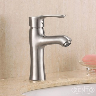 Vòi chậu lavabo nóng lạnh inox304 Zento SUS3301