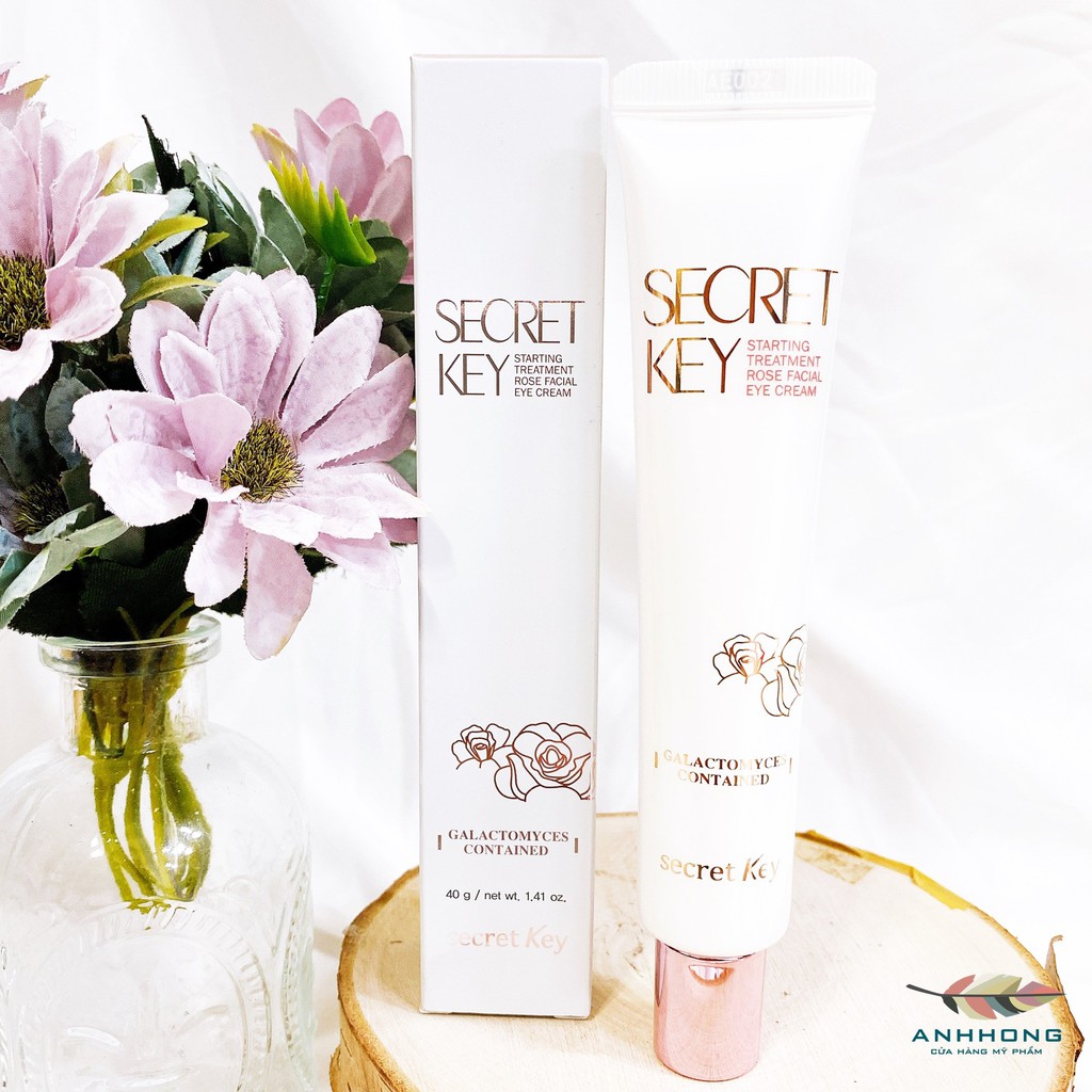 Kem dưỡng chống nhăn và trắng sáng vùng da quanh mắt Secret Key Starting Treatment Rose Facial Eye Cream 40g