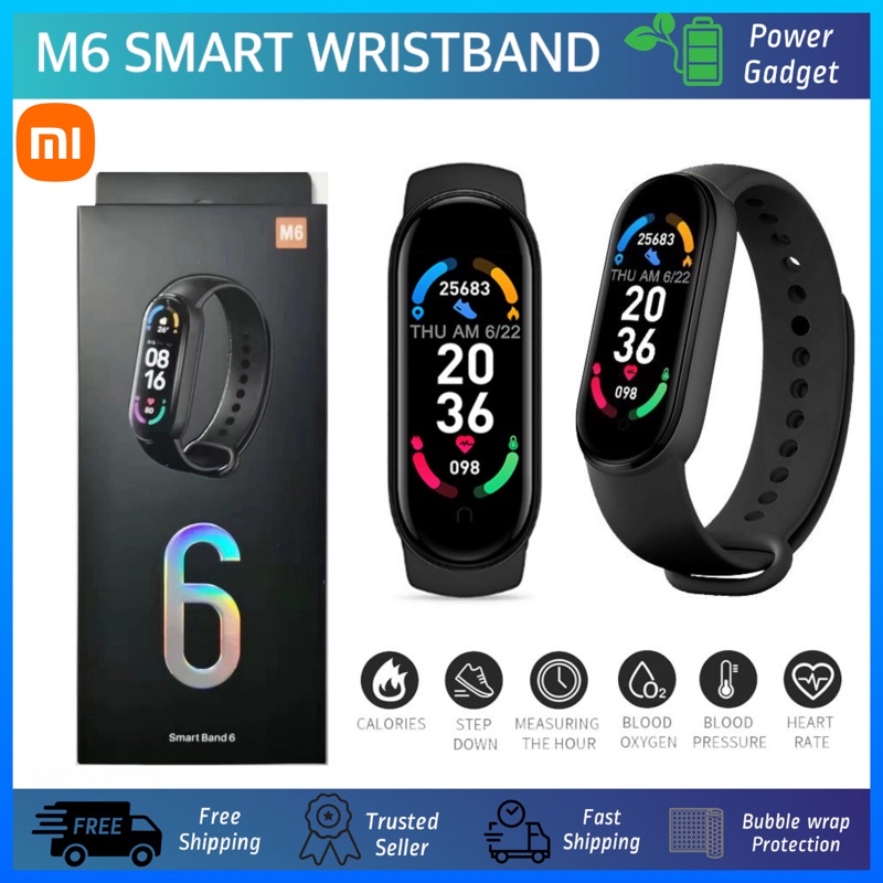 Đồng Hồ Thể Thao Thông Minh Xiaomi MiBand 6 / M6 Với Màn Hình Bluetooth☺ Abye