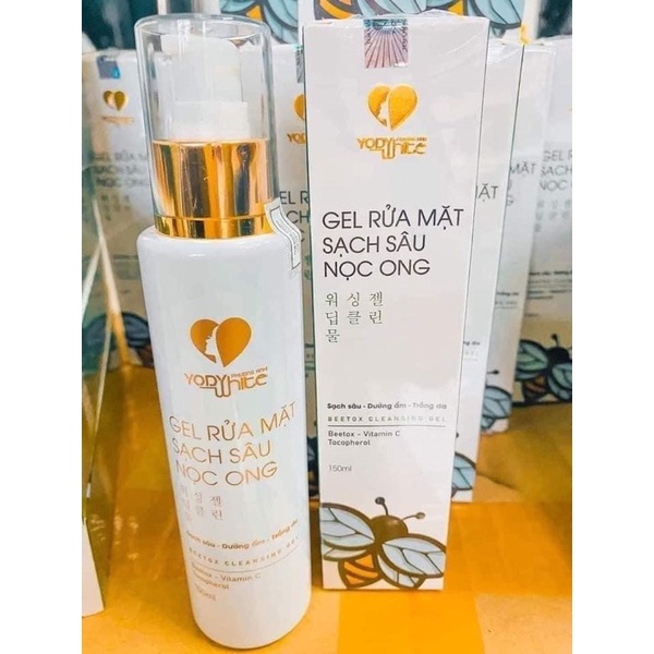 Sữa rửa mặt, gel rửa mặt nọc ong Yody White Phương Anh  150ml