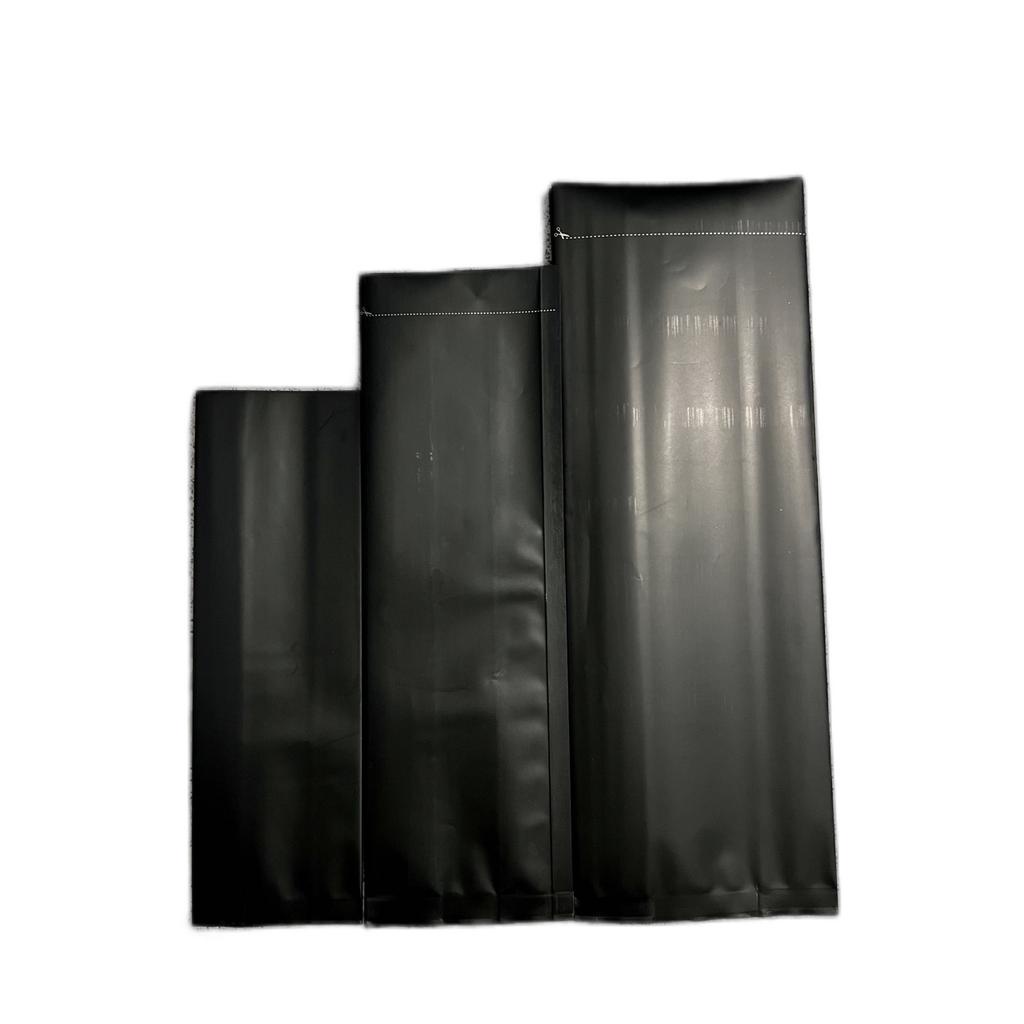Túi Cà Phê Màu Đen + Van 1 Chiều Size 1Kg - 500Gram - 250Gram Hạt/Bột Cà Phê
