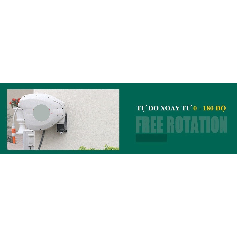 Bộ phun tưới 30 mét HRW-30. Rulo cuộn ống nước tự động Ống nước 3 LỚP