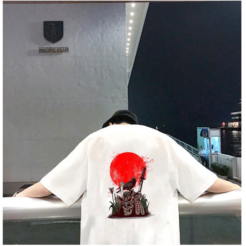 Áo thun unisex form rộng phong cách Nhật Bản đẹp độc lạ vải dày mịn 2019T1673