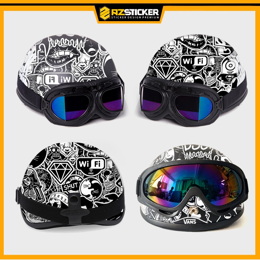Sticker Black & White | Chất Liệu PVC 5 Lớp Chống Nước, Chống Bay Màu | Trang Trí Đồ Dùng Cá Nhân STK63-50