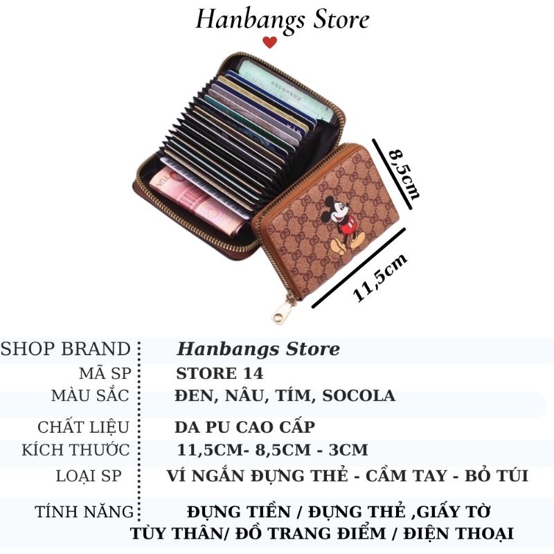 ví nhỏ nhiều ngăn, ví kute