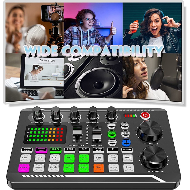 Thẻ Âm Thanh Và Giao Diện Âm Thanh DJ Hiệu Ứng Âm Thanh Và Thay Đổi Giọng Nói Cho Studio
