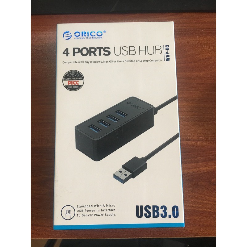 Bộ Chia 4 cổng USB 3.0 - Hub USB 3.0 ORICO W5P-U3