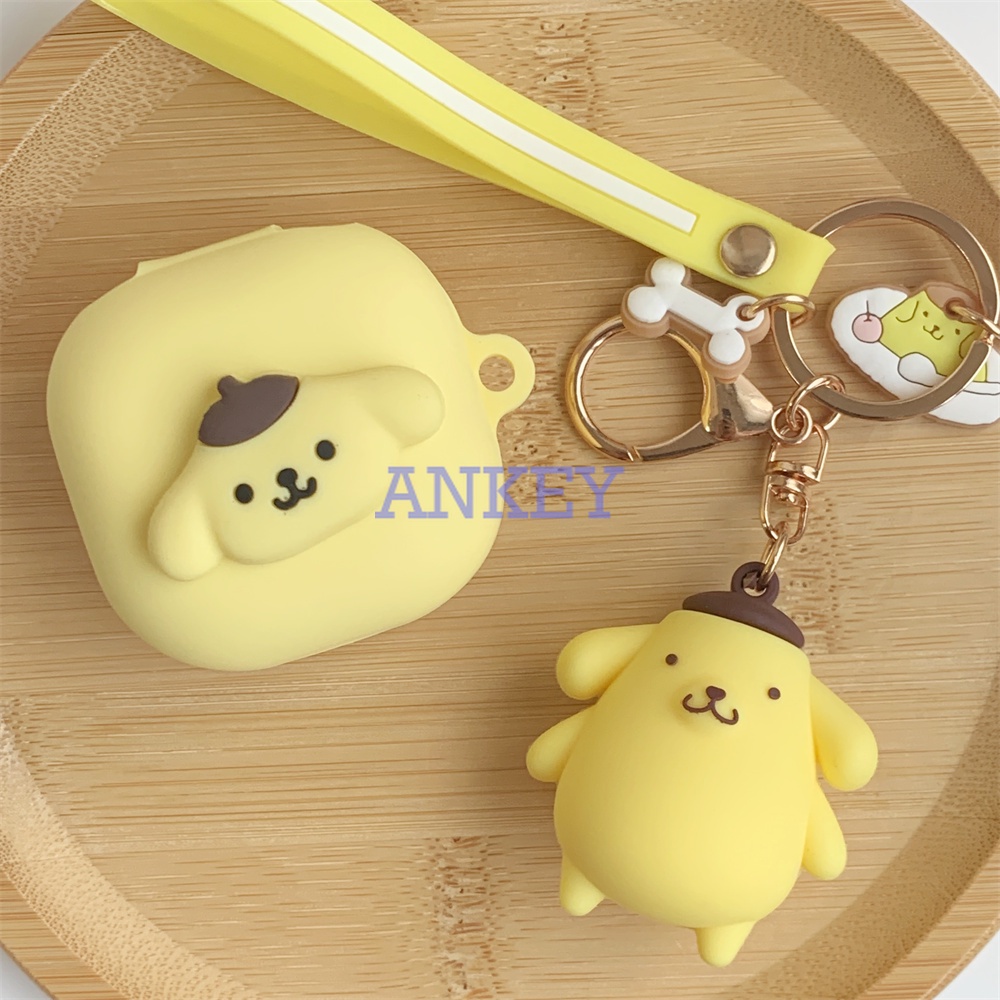 For Samsung Galaxy Buds FE Case Vỏ Bảo Vệ Hộp Sạc Tai Nghe samsung galaxy buds fe 2 buds2 Bằng Silicon Mềm Hình Thỏ / Cún Dễ Thương Kèm Nhẫn Tiện Dụng
