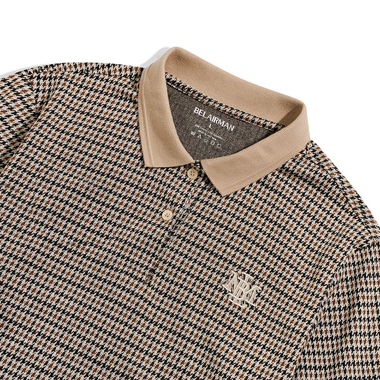Áo thun Polo nam VAMOS vải Cotton bông sợi dệt tự nhiên xuất xịn, chuẩn form PLTR0019 - BELAIRMAN