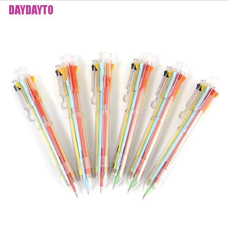 Bút Bi 8 Trong 1 Nhiều Màu Sắc Dành Cho Học Sinh / Văn Phòng