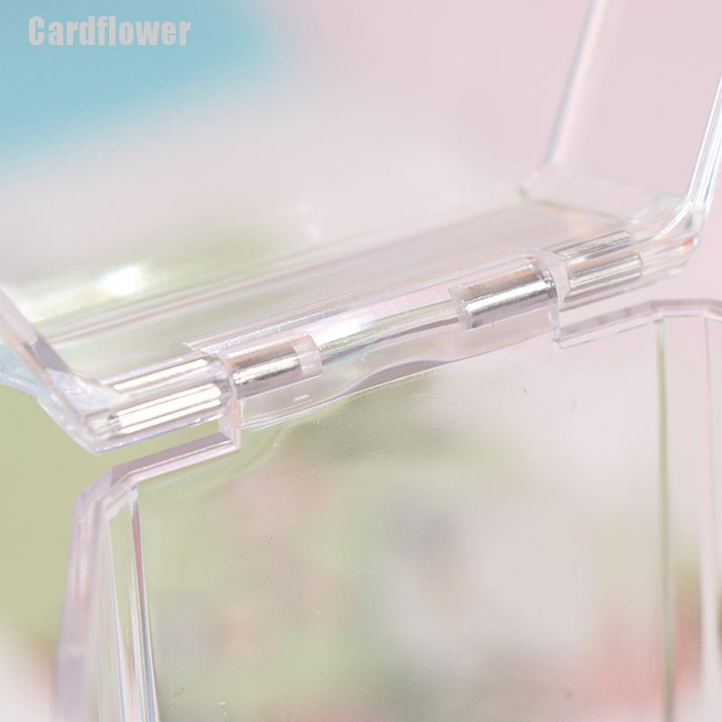 Hộp Đựng Cọ Trang Điểm Bằng Acrylic Trong Suốt Có Nắp Đậy Tiện Dụng #