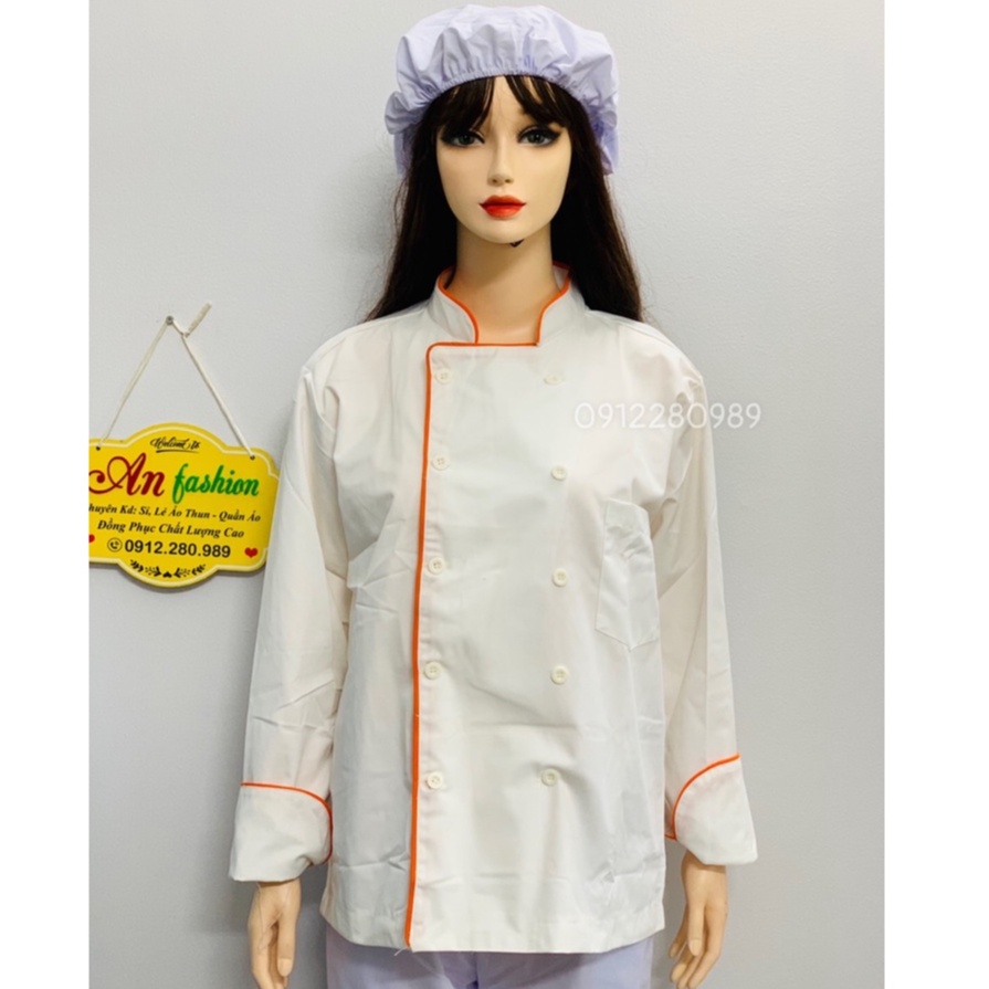 Áo đầu bếp cao cấp _ Hình chụp thật