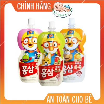 Nước Uống Hồng Sâm Trẻ Em PORORO Hàn Quốc 100ml