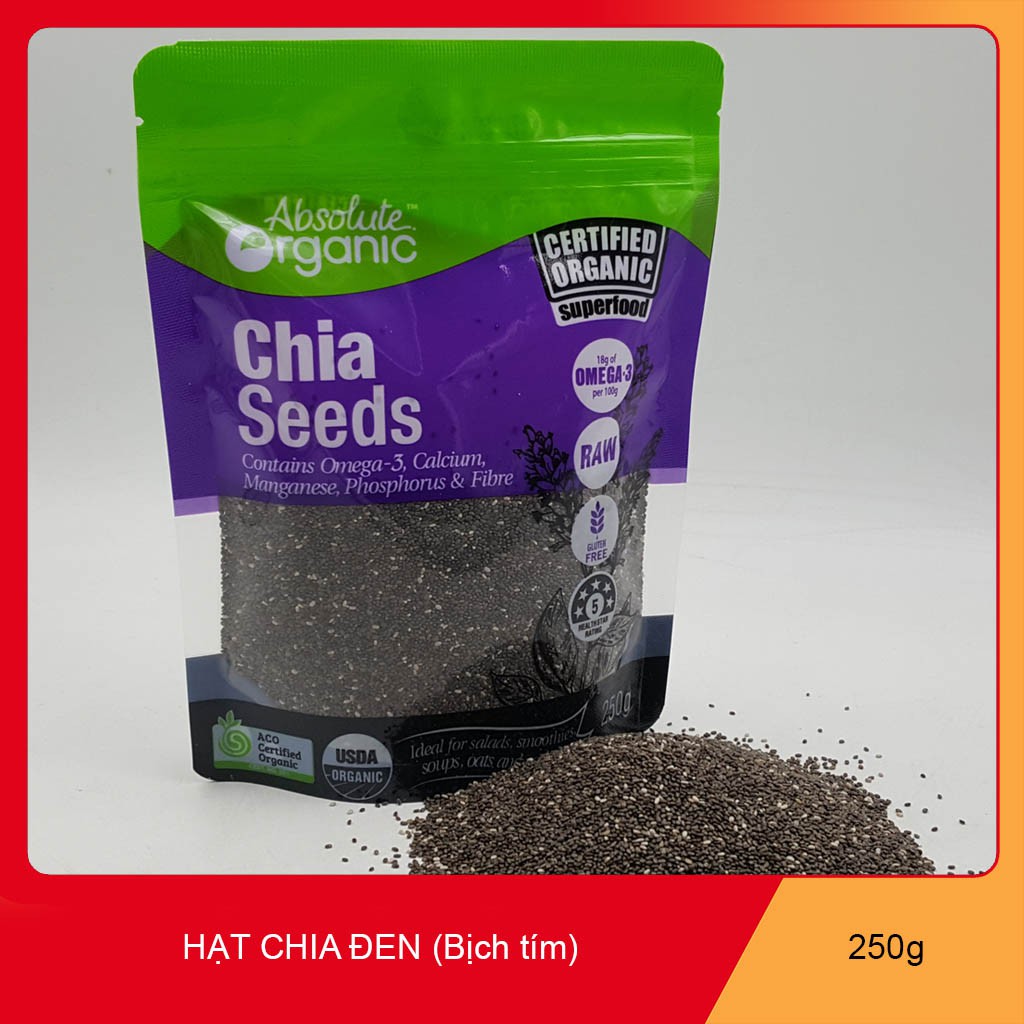 250gr Hạt Chia Úc Organic hàng chuẩn. | BigBuy360 - bigbuy360.vn