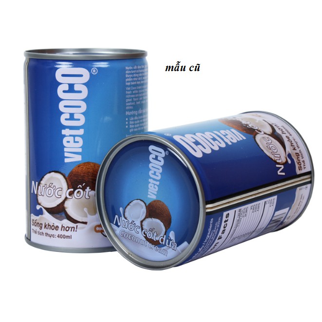 Nước cốt dừa tươi Vietcoco - Lon 400ml