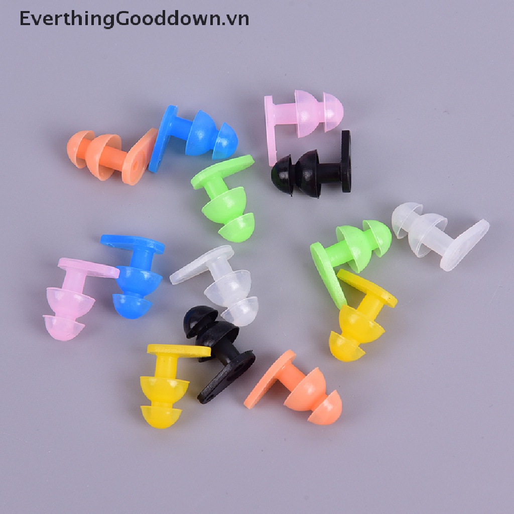 Everthinggooddown 1 Cặp Nút Bịt Tai Bằng Silicone Chống Thấm Nước Tiện Dụng Khi Đi Bơi