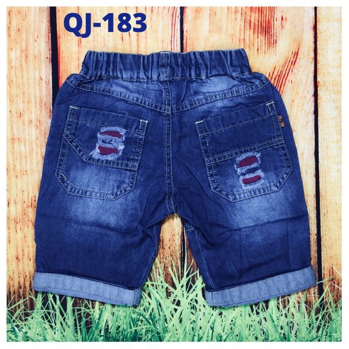 Quần Jean bé trai size 10-22kg. Chất liệu jean lưng thun co giãn thoải mái cho bé vận động -Tomchuakids