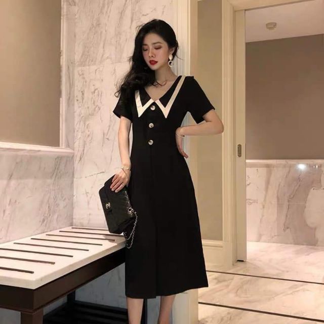 Đầm kiểu cổ vạt ( 170 250g)