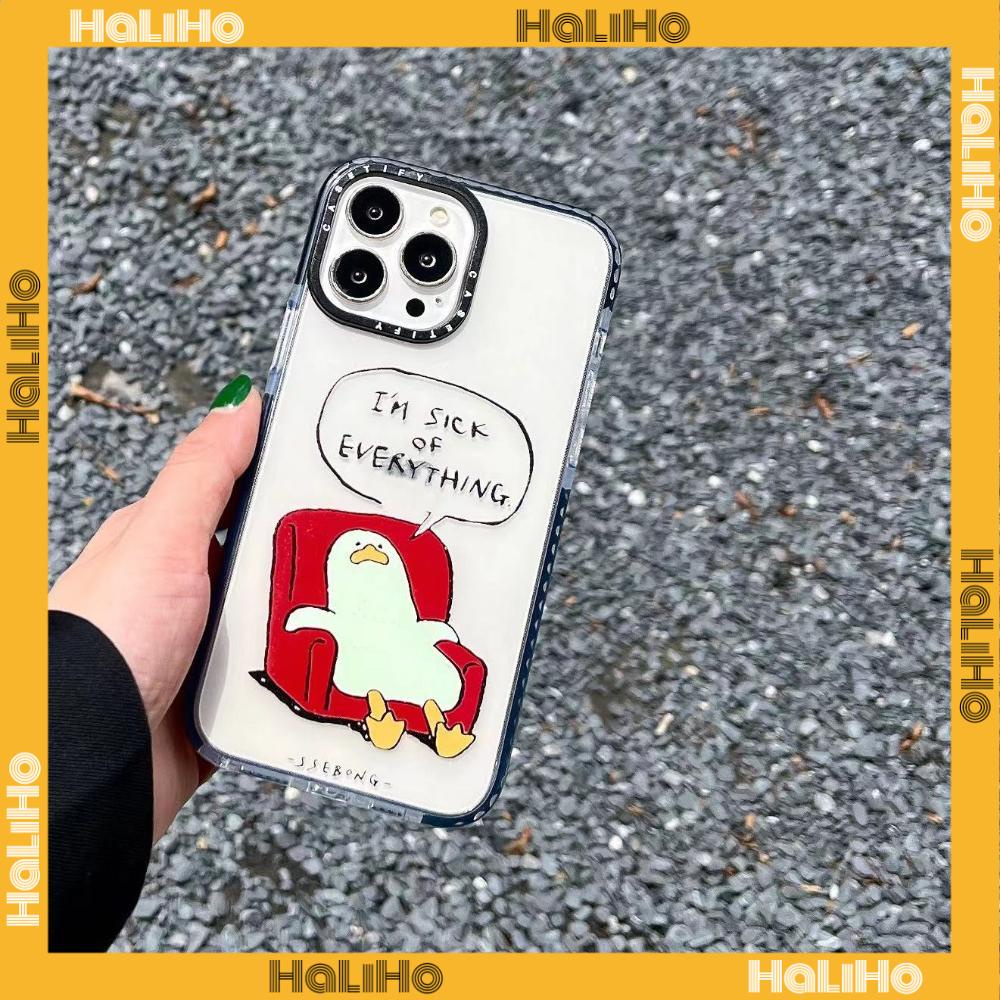 iPhone Case Silicone Soft Case Clear Case Thickened Shockproof Protection Camera Cartoon Cute Duck Compatible For iPhone 11 iPhone 13 Pro Max iPhone 12 Pro Max iPhone 7 Plus xr