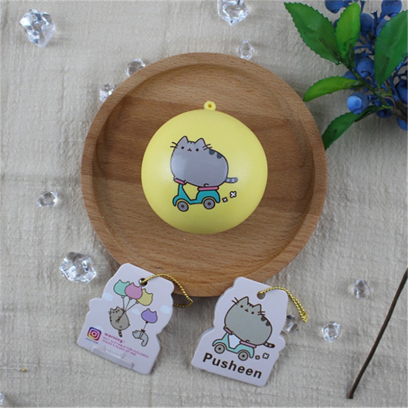 Đồ Chơi Nắn Bóp Đàn Hồi Giúp Giảm Stress Hình Bánh Bao Mèo Pusheen