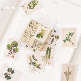 Hộp 45 Sticker Dán tem cây xanh vintage