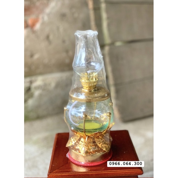 Đèn Dầu Cát Tường Lưu Ly Cánh Sen