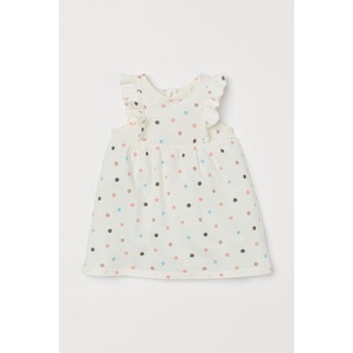 Váy cánh tiên màu trắng chấm bi bé gái, Hờ mờ UK US săn SALE