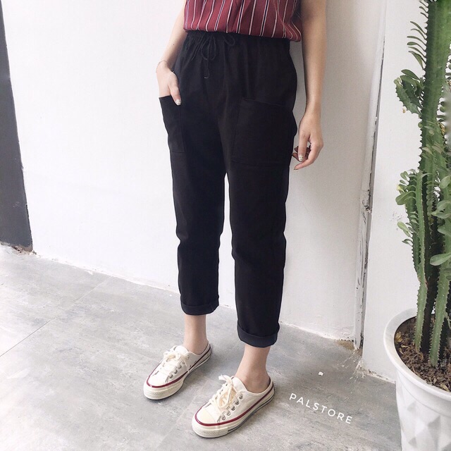 Quần Kaki Baggy túi hộp