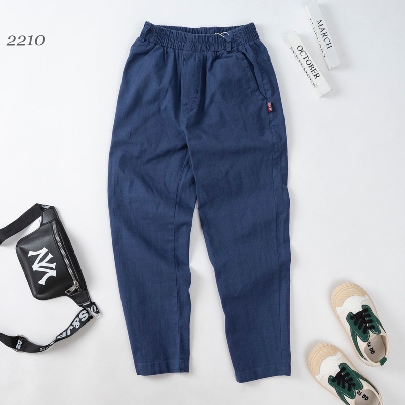 SP000799 Quần dài nilen kaki co dãn cho bé mặc đi học đi chơi siêu năng động  Ảnh thật Rio chụp, hàng có sẵn 9479
