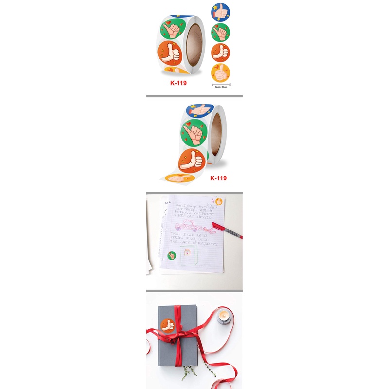 Set 500 Miếng Dán Hình Ngón Tay Đáng Yêu