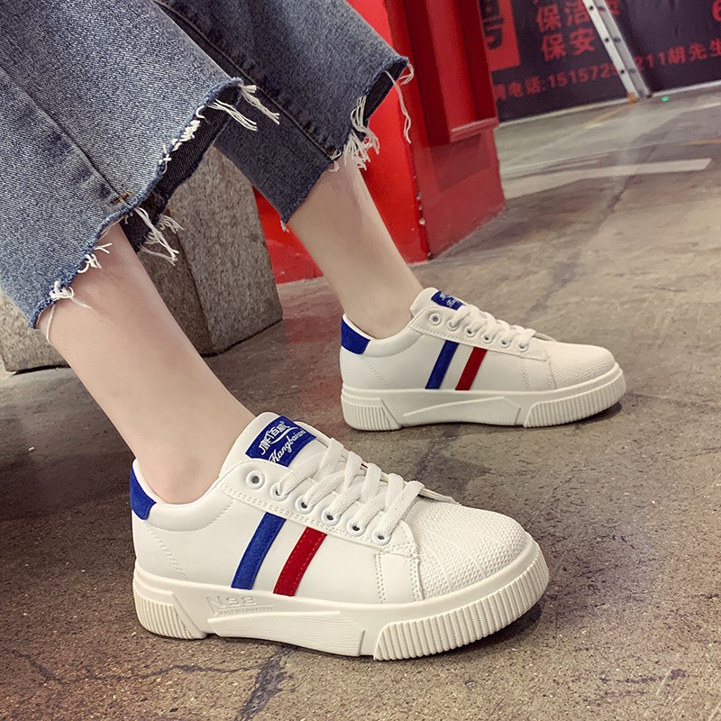 [FREESHIP TỪ 50K] Giầy thể thao nữ Sneakers，Giày Shell Toe trắng Ulzzang(A001&A002) | WebRaoVat - webraovat.net.vn