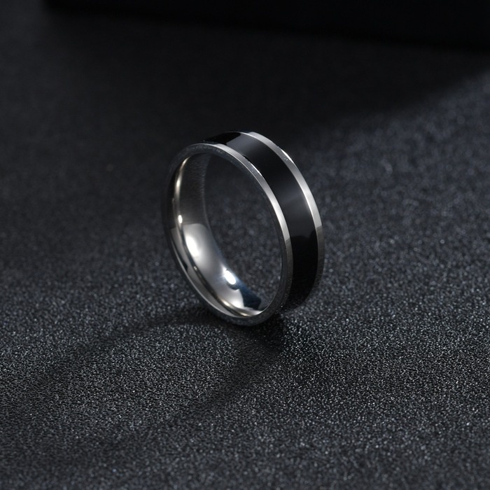 Nhẫn Nam Thời Trang SAZ Màu Bạc Đẹp Cao Cấp Chất Liệu Titan Không Gỉ - Nhẫn Proxy Ring