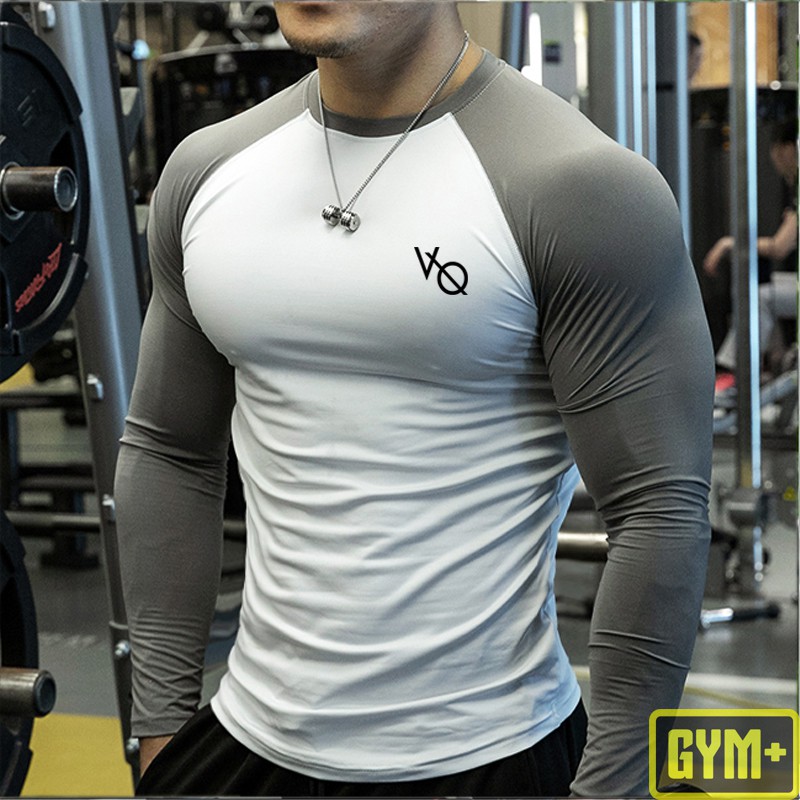 Áo dài tay gym nam phối tay VQ | BigBuy360 - bigbuy360.vn