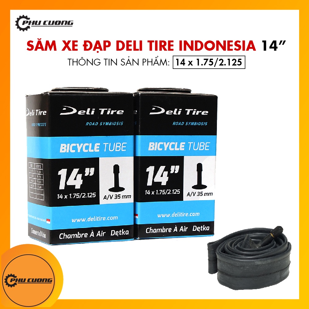 Săm Xe Đạp Trẻ Em - Ruột Xe Đạp DELI TIRE 14&quot; [ Sử Dụng Cho Vành Xe Đạp 14inch ]