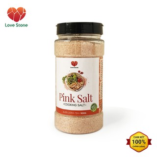 Muối Ăn (Pink Salt) Himalaya Love Stone (500gr) - Theo Tiêu Chuẩn Muối Ăn Bộ Y Tế