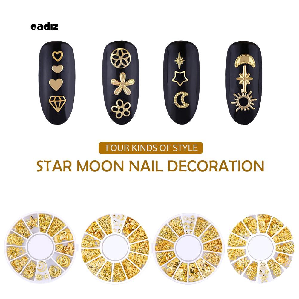 Hộp phụ kiện trang trí móng tay nghệ thuật 3D thời trang tiện lợi