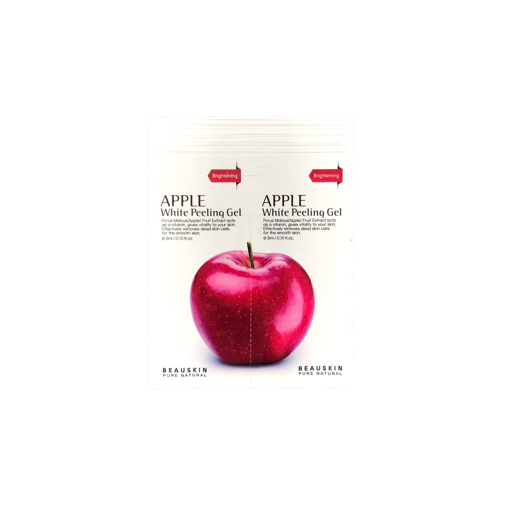 Tẩy tế bào chết da mặt sạch nhờn mụn đầu đen ngăn lão hóa tránh bắt nắng Beauskin Apple White Peeling Gel-Hàn Quốc Combo