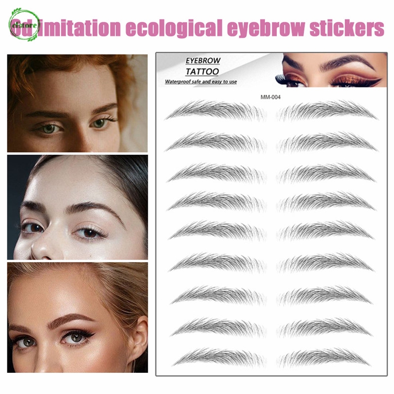 Miếng dán xăm chân mày 6D chống thấm nước chất lượng cao