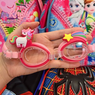 Mắt kính bơi hình ngựa Unicorn 1 sừng màu hồng siêu cute cho bé gái , trẻ em - 36NUNIF1900