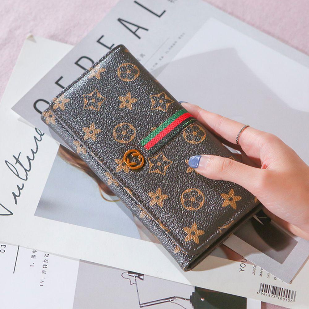 Ví Vuông Đựng Thẻ / Tiền Xu Có Khóa Cài Phong Cách Retro Hợp Thời Trang Cho Nữ