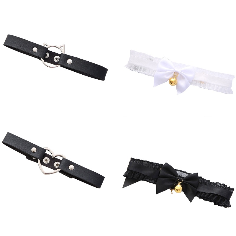 Vòng cổ choker da/ ren nhiều kiểu tùy chọn quyến rũ cho nữ 10MK
