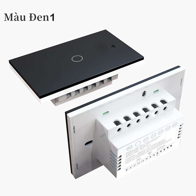 Công tắc thông minh Tuya Smart hoặc Smarlife Công tắc cảm ứng 1 đến 4 nút kết nối Wifi và Bluetooth RF433 1.2.3.4 Nút Ấn